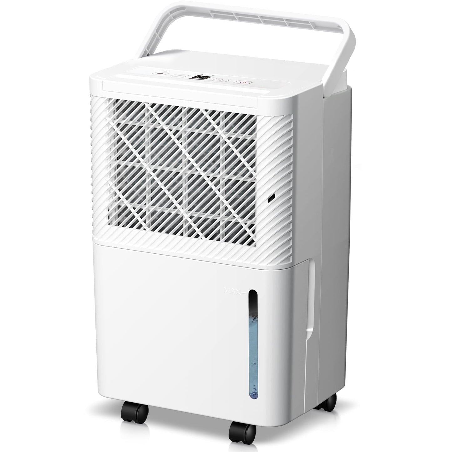 KISSAIR 8 Pint (DOE) Dehumidifier, Max 1000 Sq.ft Coverage Area with Auto Defrost & Drain, 24H Timer, 0.55 gal Water Tank for Basement/Bathroom/Home