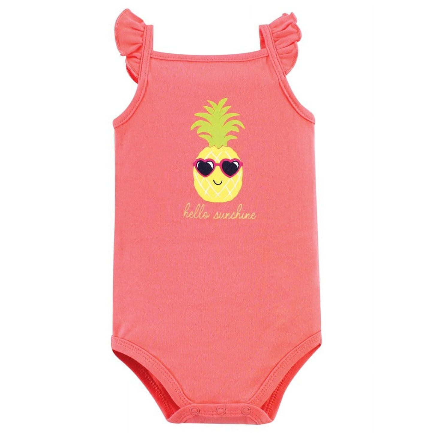 Hudson Baby Short Sleeve Bodysuits, 5-Pack, Newborn- 24 Months
