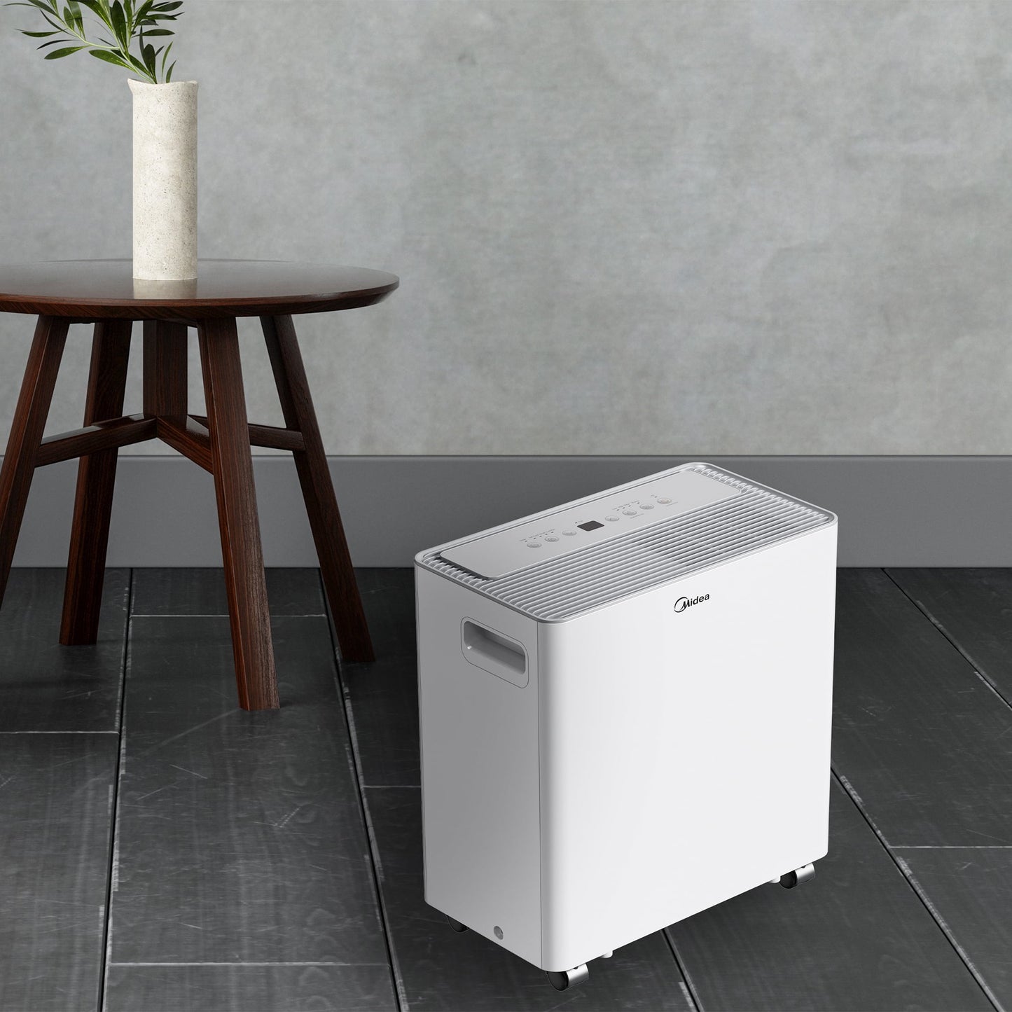 Midea 35-Pint Smart Dehumidifier w/ App & Voice Control, Covers 3,500 Sq. ft. MAD35S1AWWT New