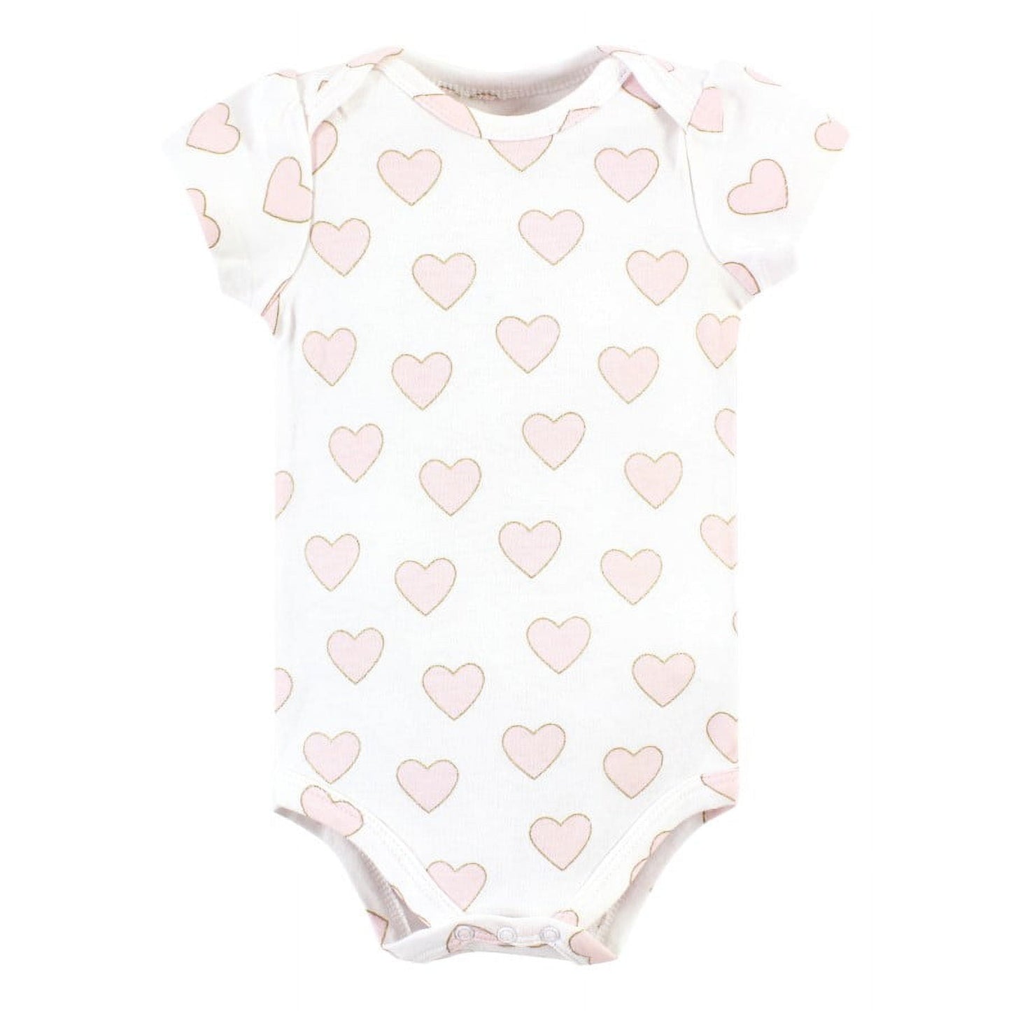 Hudson Baby Infant Girl Cotton Bodysuits, Daddys Little Princess 3-Pack, 9-12 Months
