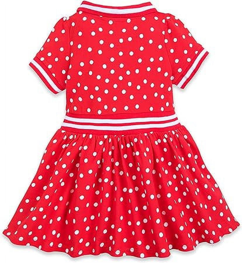 Disney Minnie Mouse Red Polka Dot Dress for Baby Size 0-3 Months Multi