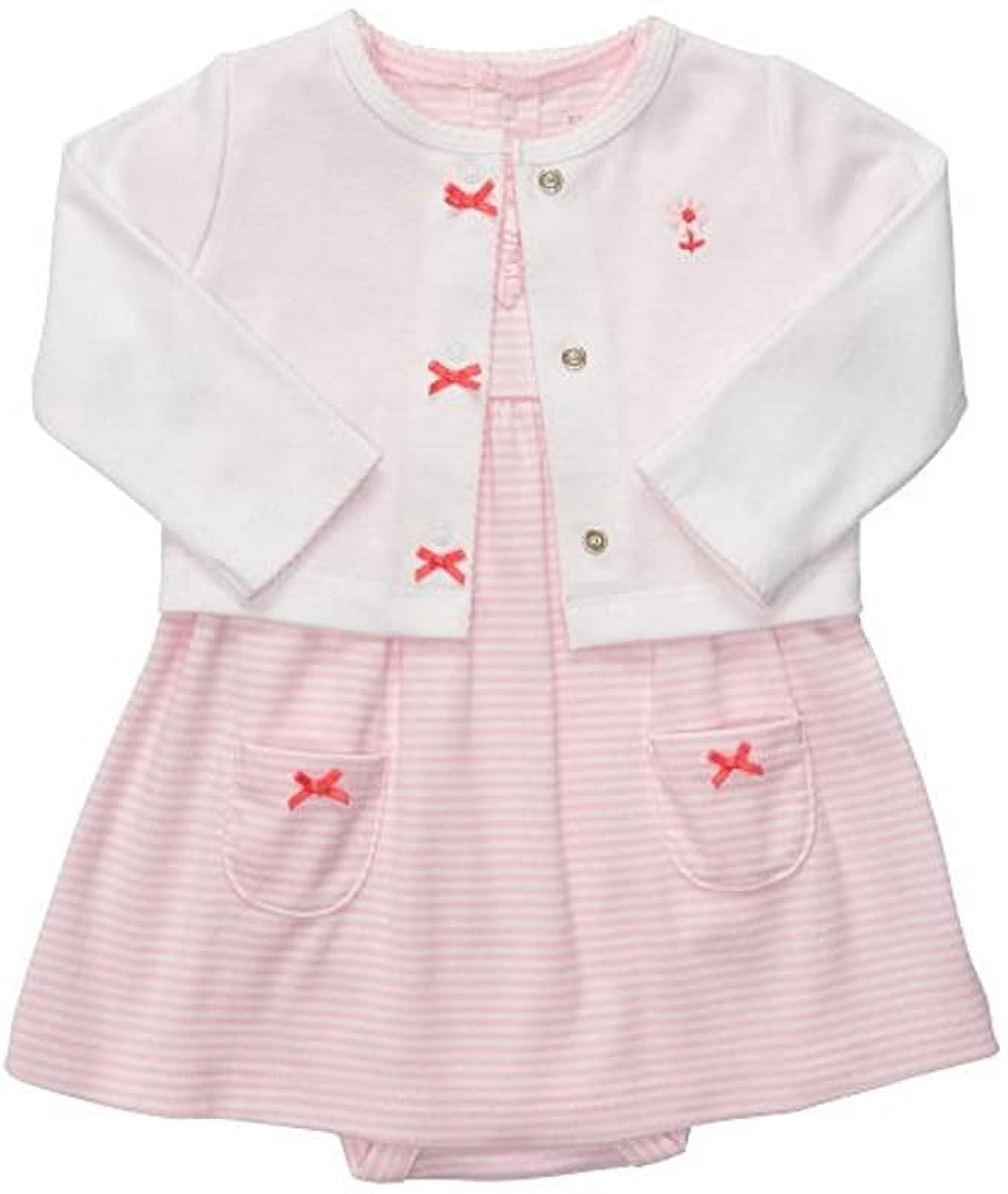 Carter's Baby Girls' Dress Pink Stripe Newborn