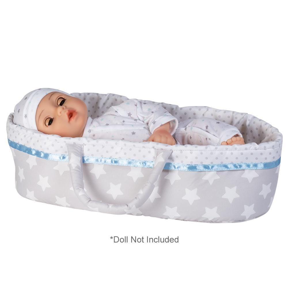 Adora Adoption Babies Essentials Gift Set with Doll Clothes, Milk Bottle, Diaper, Bassinet, Bib and Micro-Fleece Blanke, Birthday Gift for Ages 3+ - Sweet Star