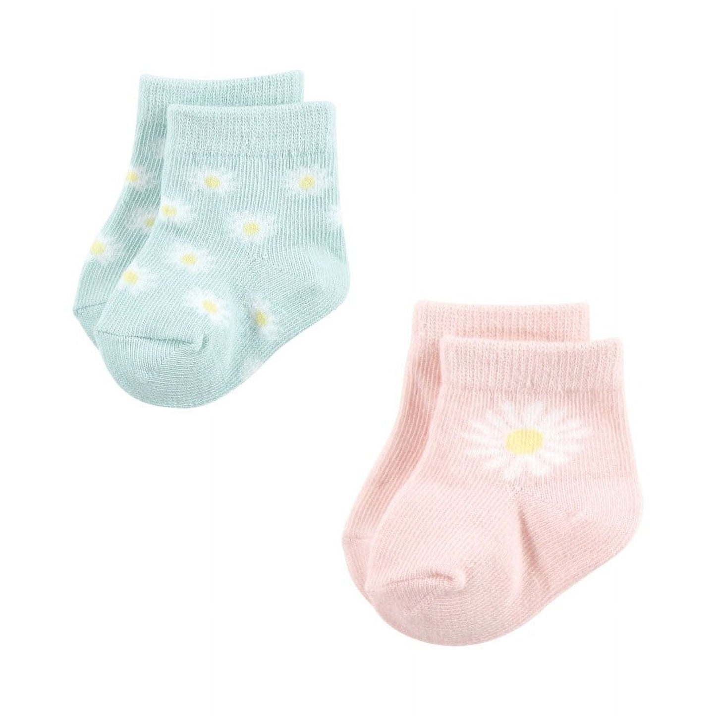 Hudson Baby Infant Girl Sock and Headband 12pc Set, Daisy, 0-9 Months