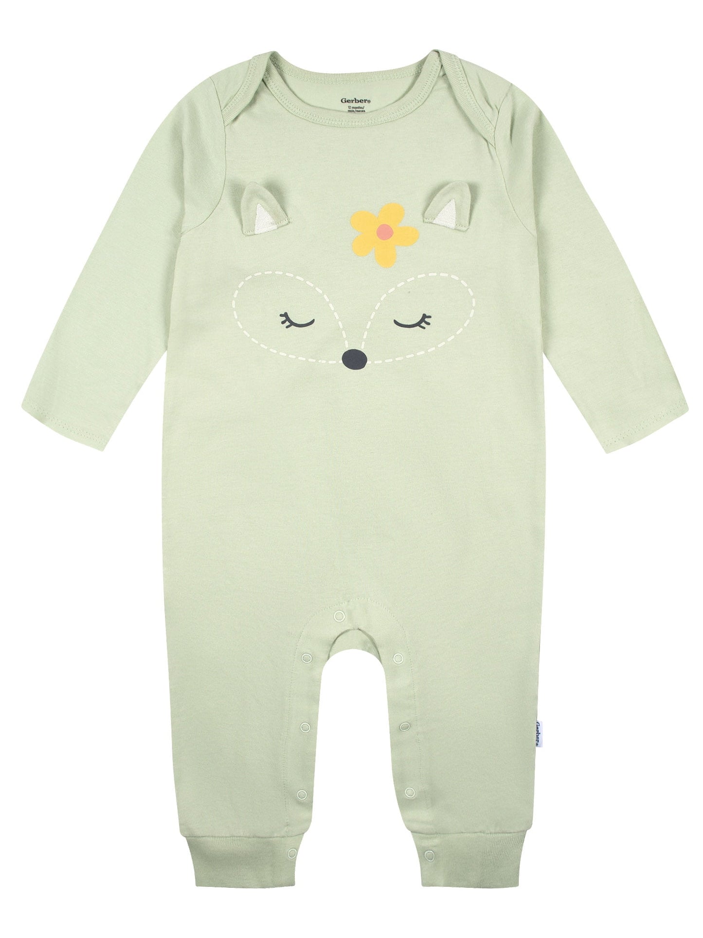 Gerber Baby Girl Jersey Romper, 2-Pack, Sizes 0/3 - 24 Months