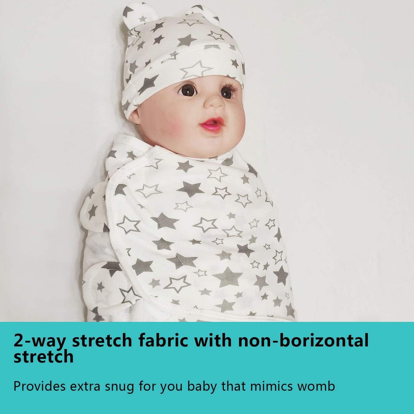 3-Pack Organic Baby Swaddle Sleep Sacks - Newborn Swaddle Sack - Ergonomic Baby Swaddles 0-3 Months (Grey)