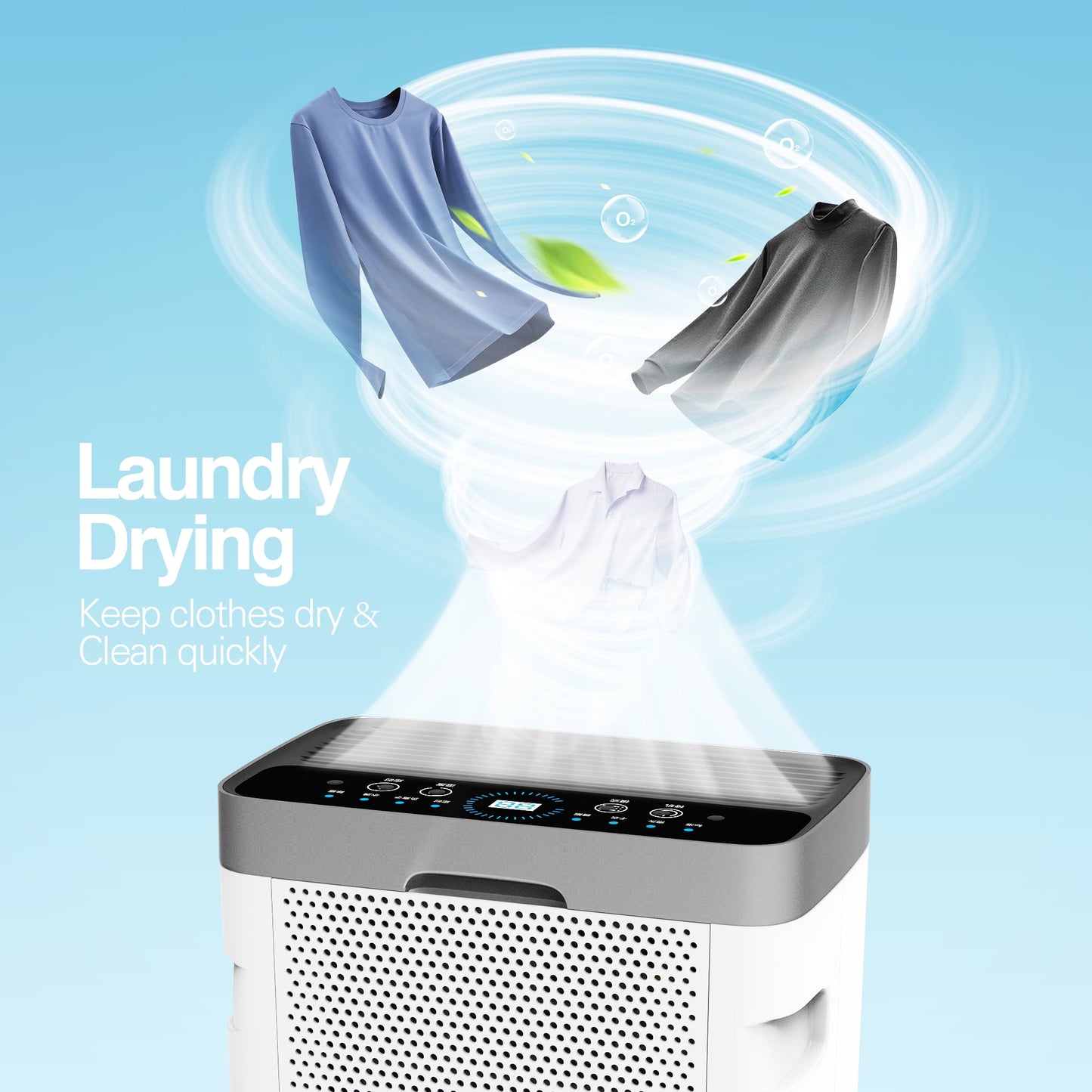 HUMSURE Dehumidifier (DOE Rating 8 pints/day) 30 Pints Max Protable Dehumidifier for Basement and Home with Drain Hose Spaces up to 1500 Sq. ft. 24-Hour Timer