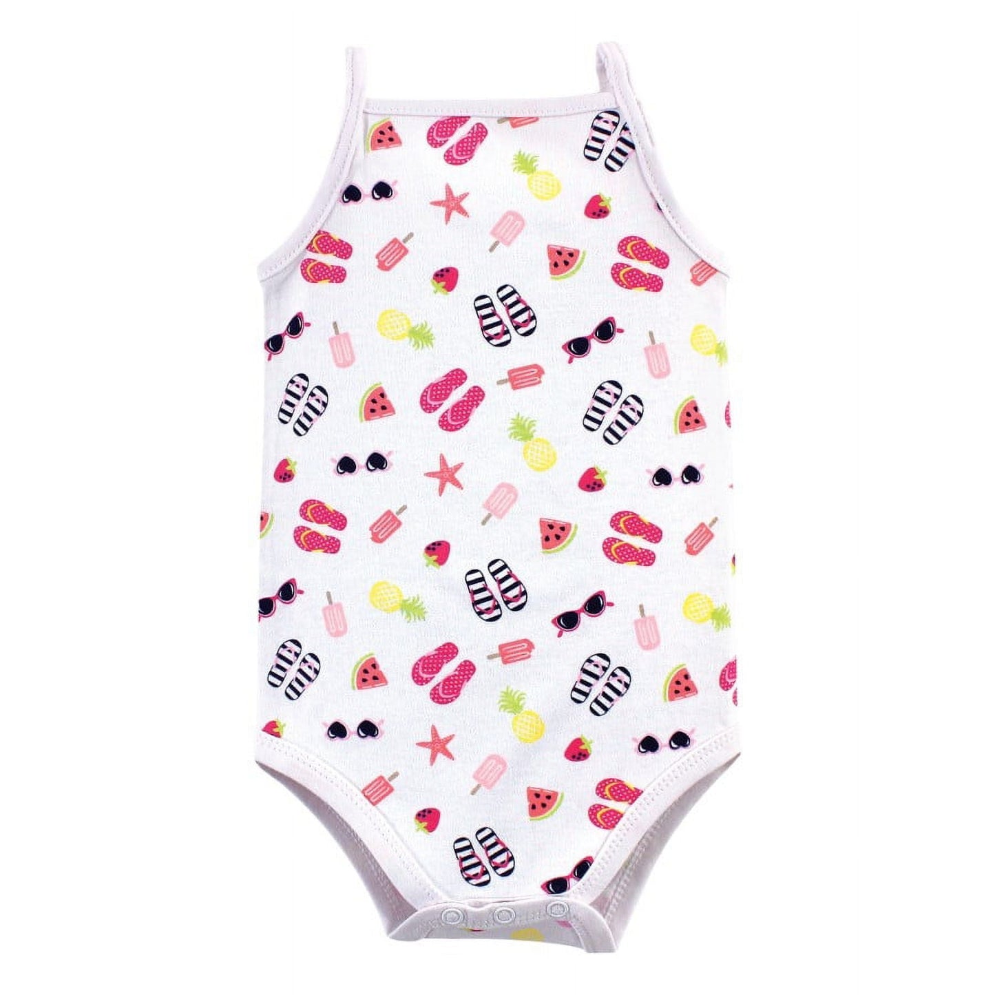 Hudson Baby Short Sleeve Bodysuits, 5-Pack, Newborn- 24 Months