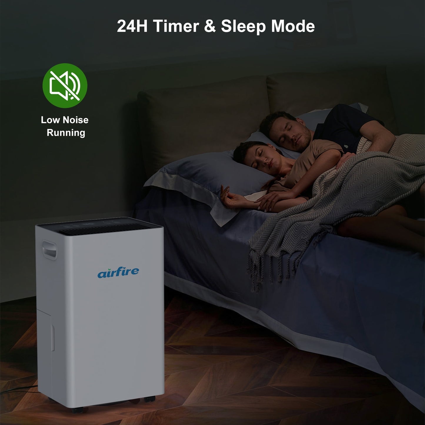 Airfire 3500 Sq. ft 15 Pint (DOE) Dehumidifier for Basement, Dehumidifiers with Drain Hose for Home Bedroom Bathroom Large Room, Auto Defrost& Drain, 24H Timer, 1.59 gal Water Tank, Dry Clothes