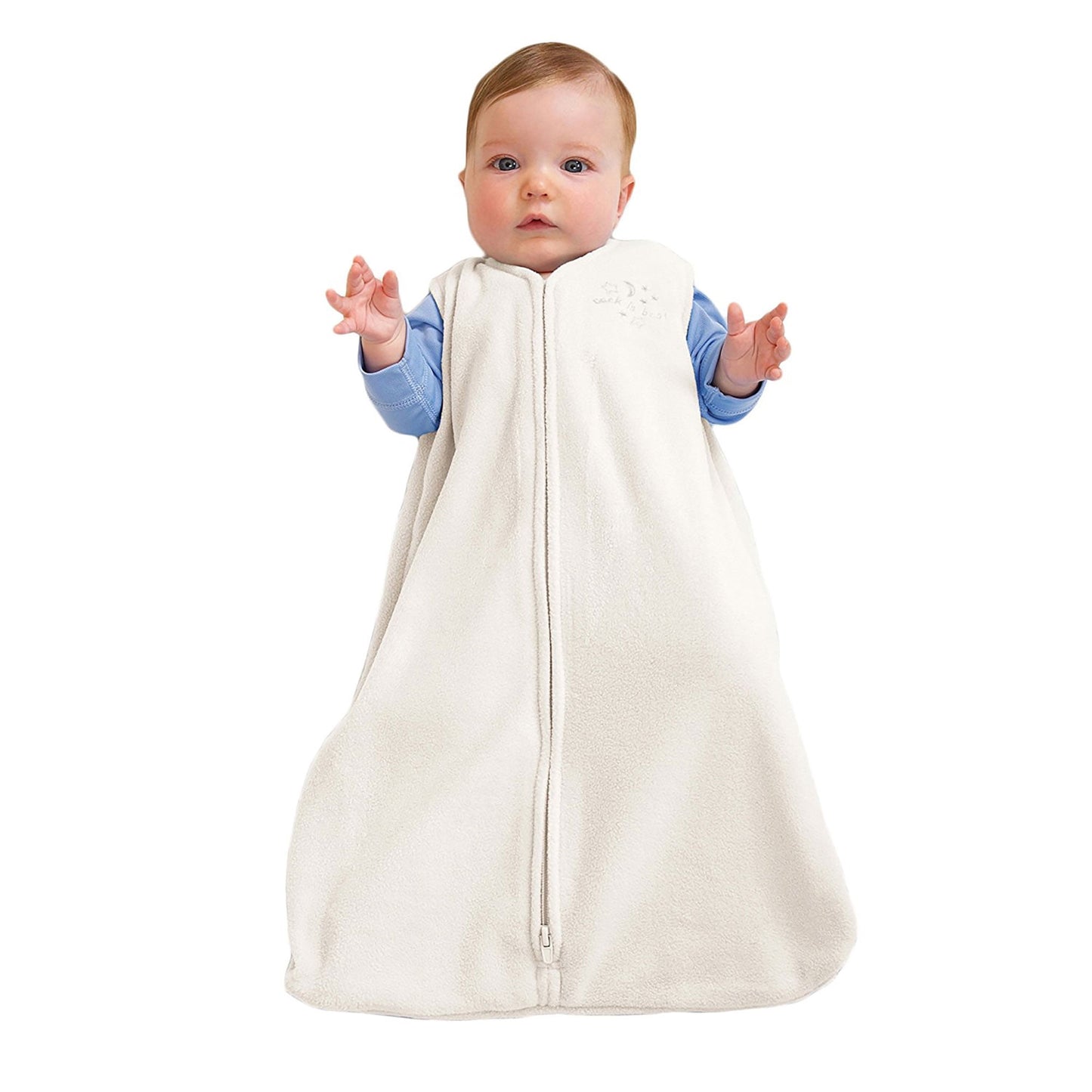 Halo® Sleepsack® Wearable Blanket, Micro-Fleece, Cream, Unisex, Large, 12-18 Months