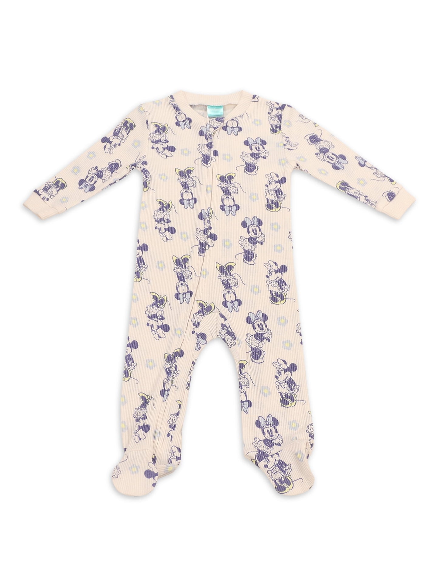 Disney Newborn Baby Girls Coverall, 2 Pack Rib Footie. Sizes 0/3 Months - 3/6 Months - 6/9 Months