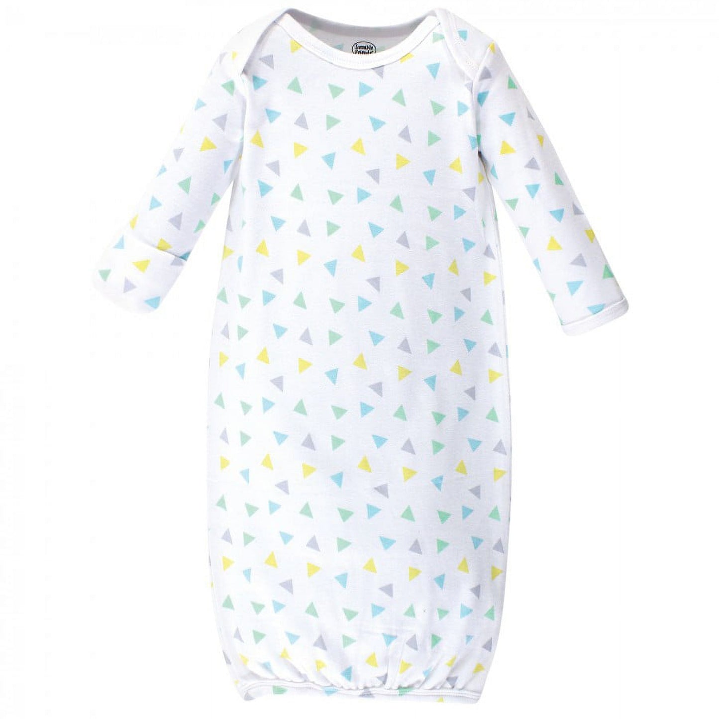 Luvable Friends Cotton Gowns, Basic Elephant, Preemie-Newborn