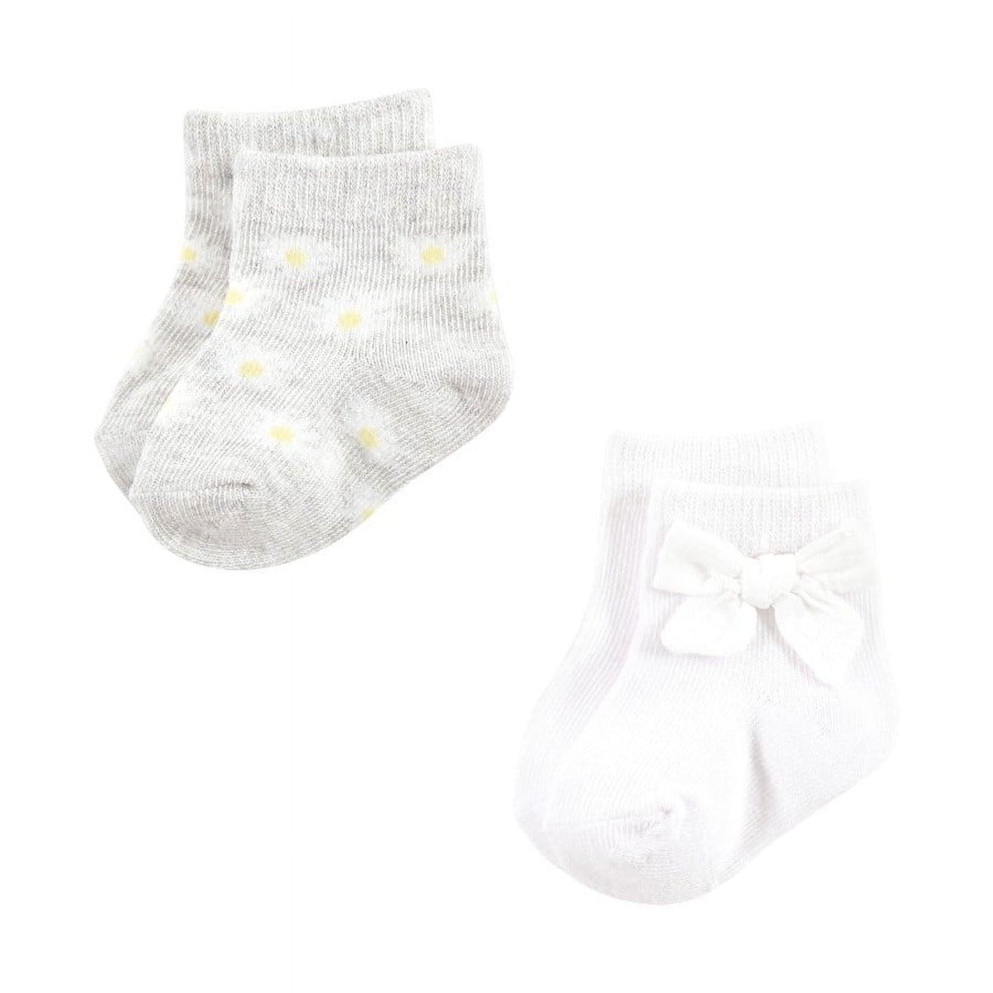 Hudson Baby Infant Girl Sock and Headband 12pc Set, Daisy, 0-9 Months