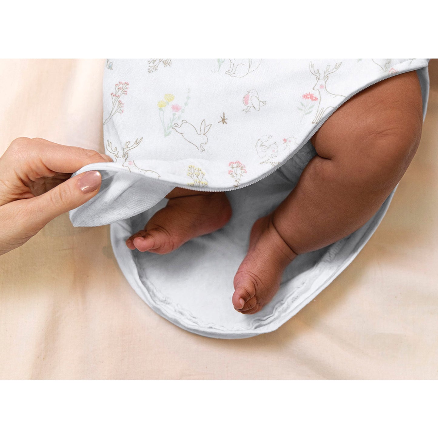 Aden + Anais™ Essentials Wrap Swaddles, Cotton, Fairy Tale Flowers, Girls, Newborn, 0-3 Mo, 2-Pack