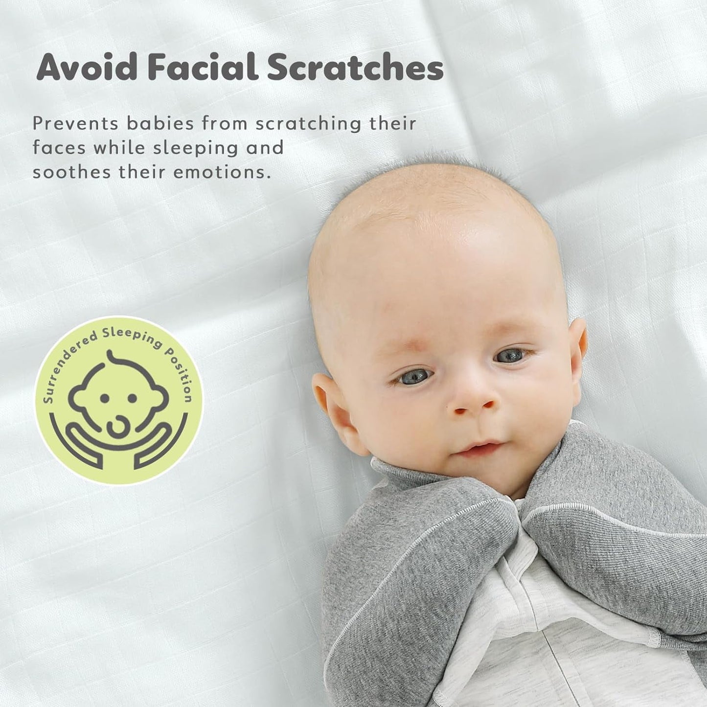 KIDIRA Swaddle for Newborns, Baby Swaddles 0-3 Months 5-13lb, Promotes Healthy Hip Development, 2-Way Zipper & Foot Buttons, 1Pack