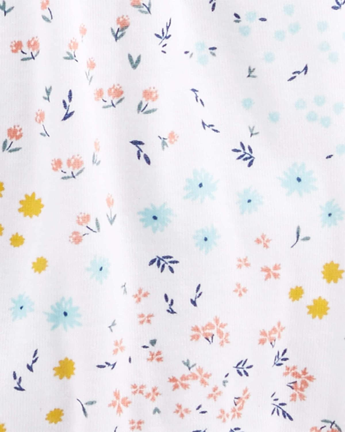 Simple Joys by Carter's Girls' 3-Pack Snap-up Rompers, dino/floral/Snail, 12 Months