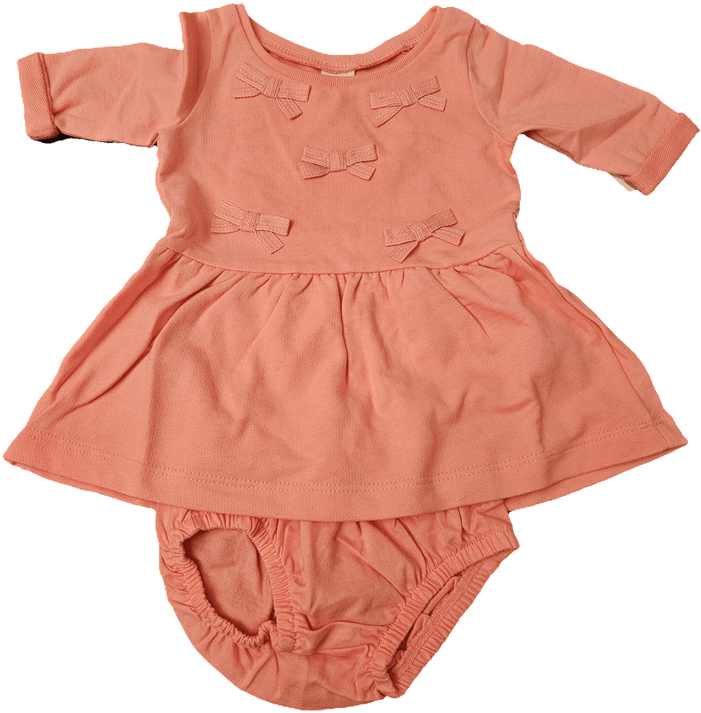 Baby Girl Carter's Bow Dress, Size: 3 Months, Pink