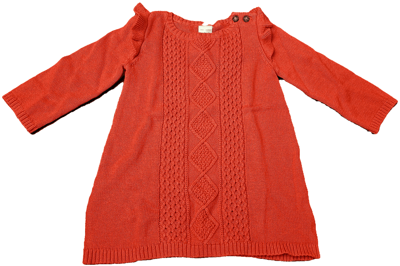 Carter's Baby Girl Cable-Knit Sweaterdress, Red, 6 Months