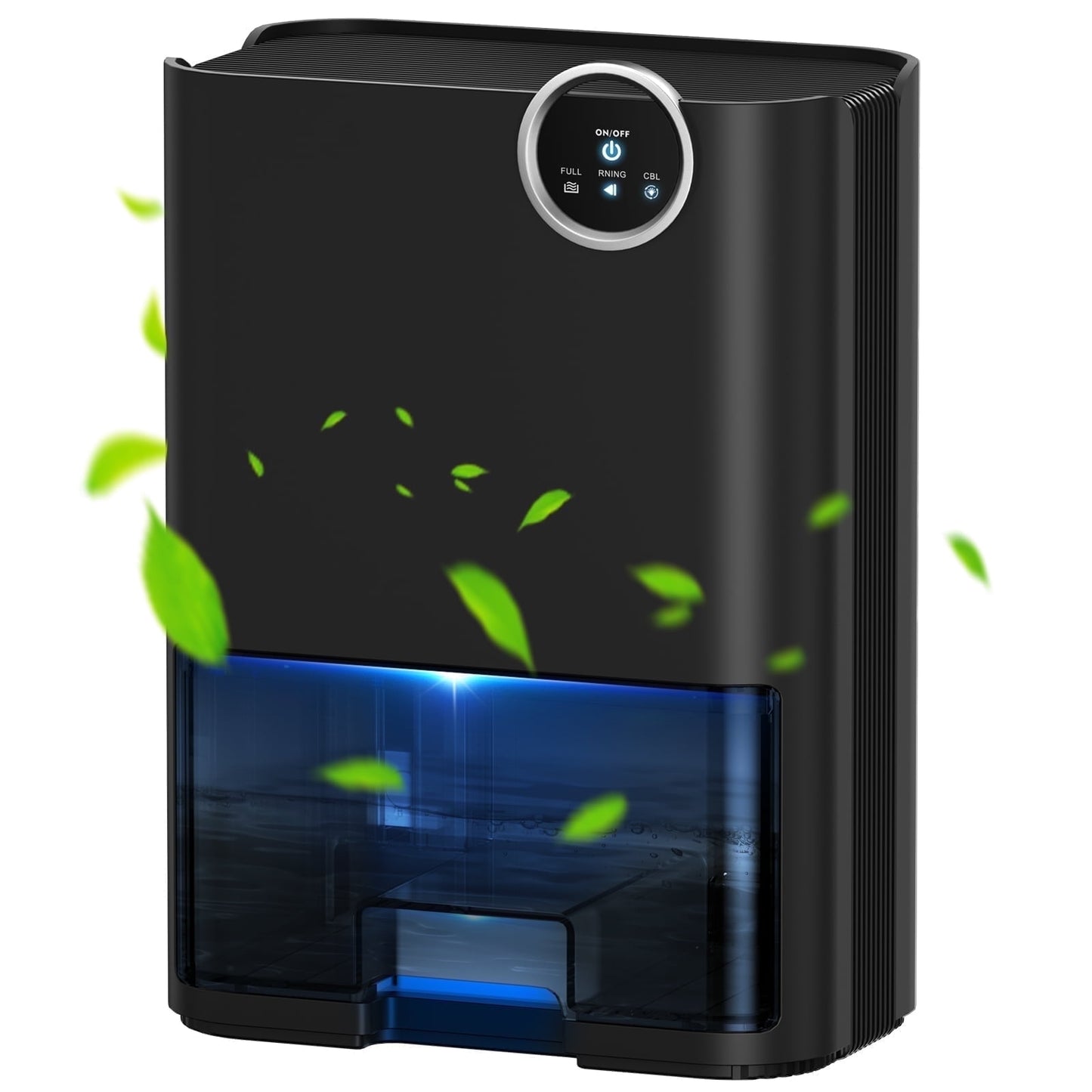 SZRSTH Dehumidifier for Home, 70 OZ Water Tank (500 sq ft) Auto Shut off Small Dehumidifiers for Bedroom Bathroom with 5 Colors LED Lights, Black