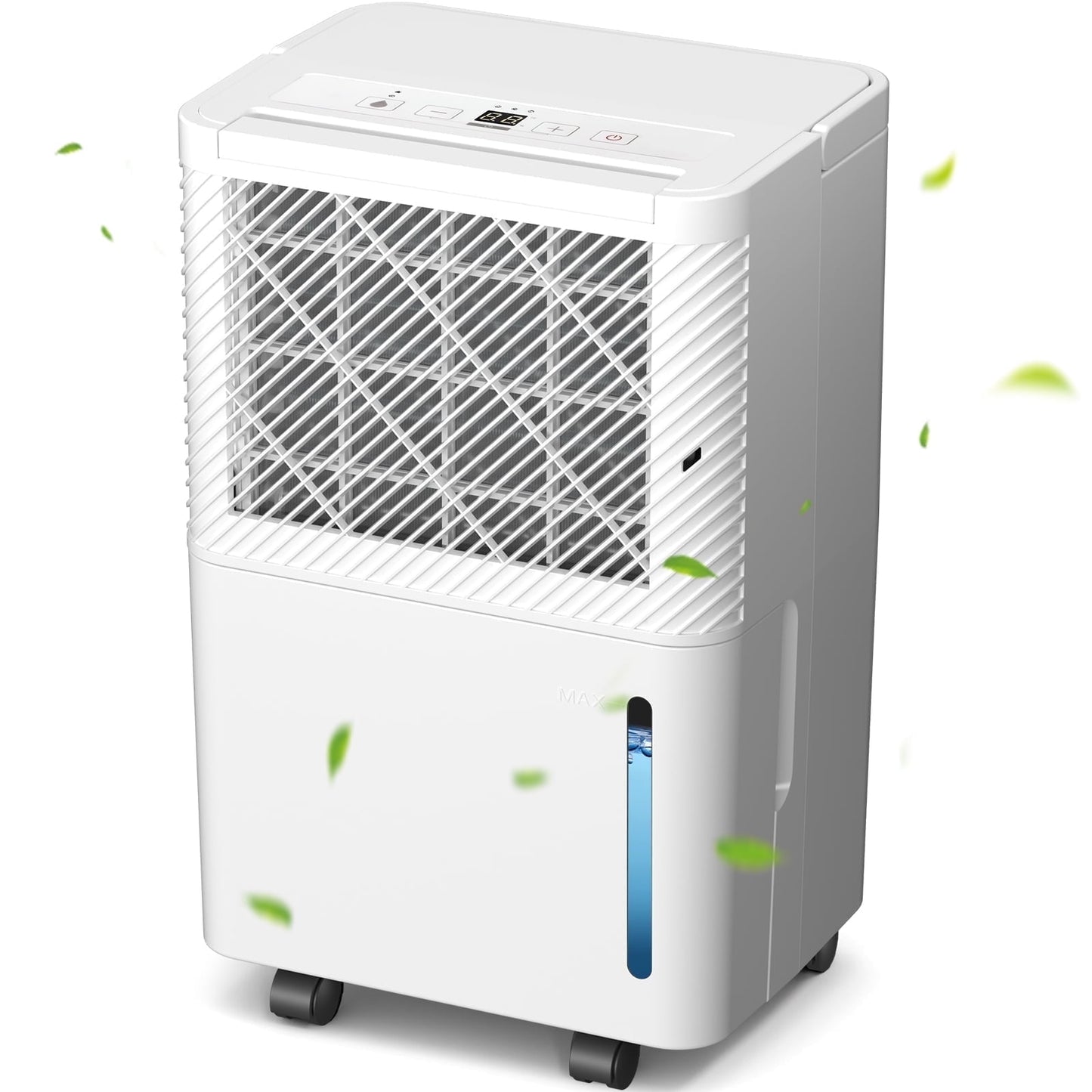 KISSAIR 8 Pints Portable Dehumidifiers, Max 1000 Sq. ft Coverage Area, Auto Shut off, 24H Timer, 2.1L Water Tank, Drain Hose, Dehumidifier for Room/Bathroom/Basement