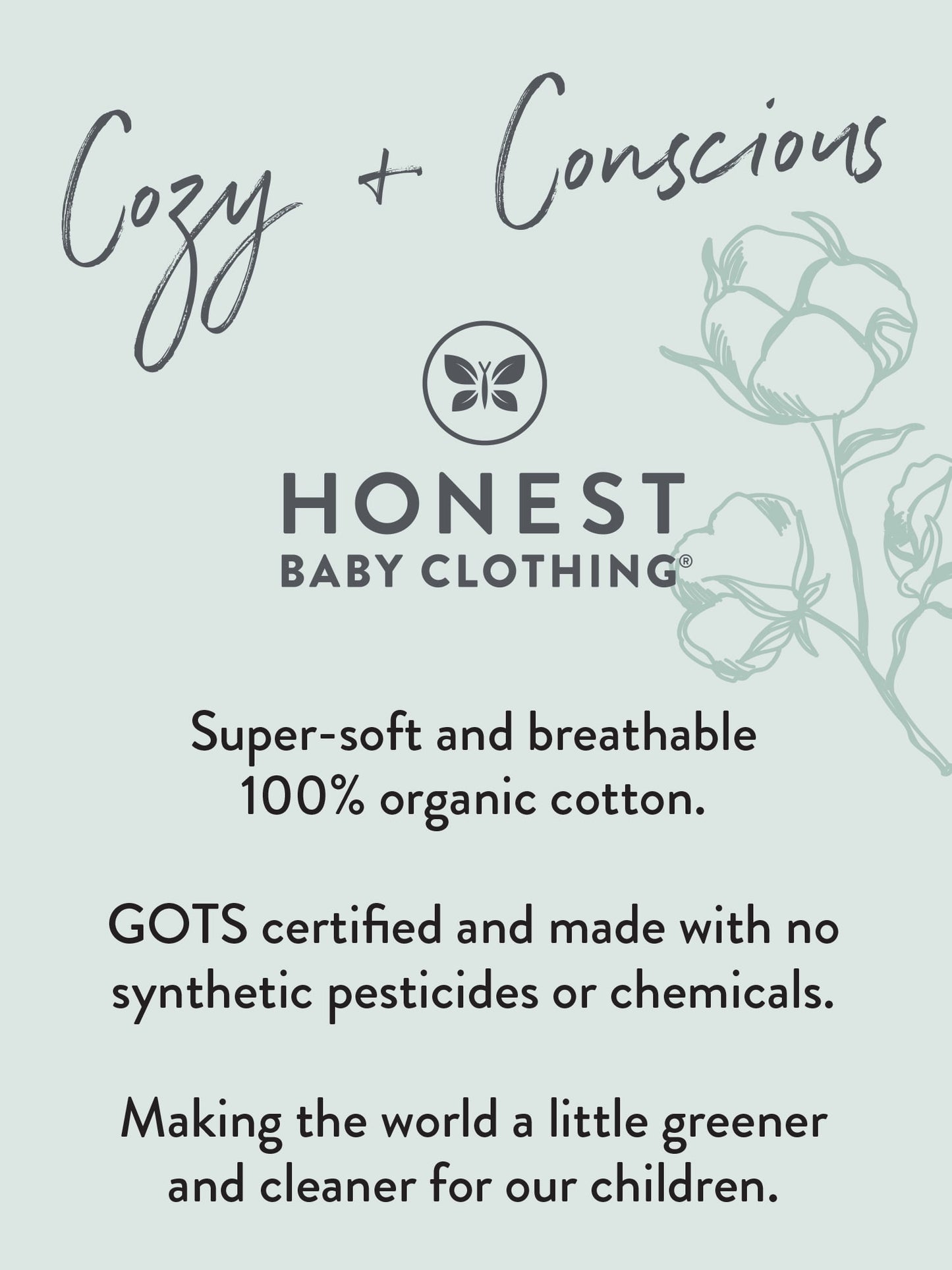 Honest Baby Clothing Organic Cotton Baby Boy/Girl Sleep N Play, Sizes Newborn-9 Months