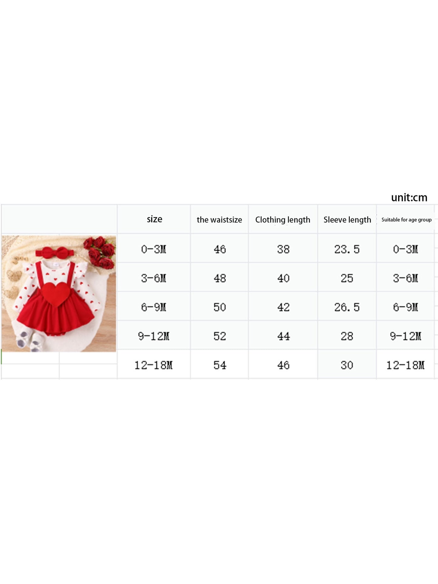 Bslissey 3M 6M 9M 12M 18M Baby Girls Valentine's Day Romper Dress Heart Letter Print Ruffles Long Sleeve Patchwork Jumpsuit with Headband for Newborn Infant Clothes