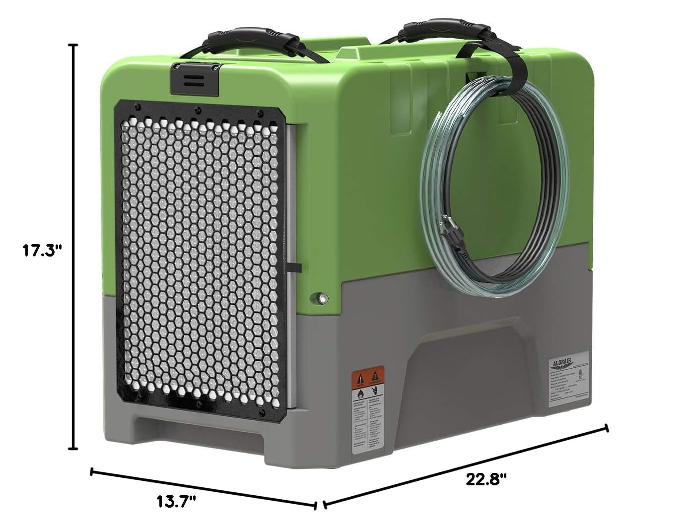 ALORAIR 180 Pints LGR Commercial Dehumidifiers for Water Damage Restoration,Pump Drain, Auto Shut Off with Pump, 5 Years Warranty, Compact,