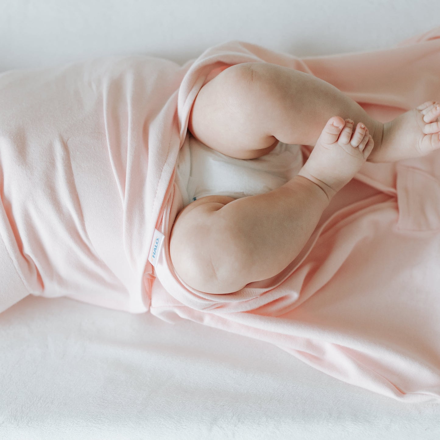 Halo® Sleepsack® Swaddle, 100% Cotton, Soft Pink, Small, Girls, 3-6 Months