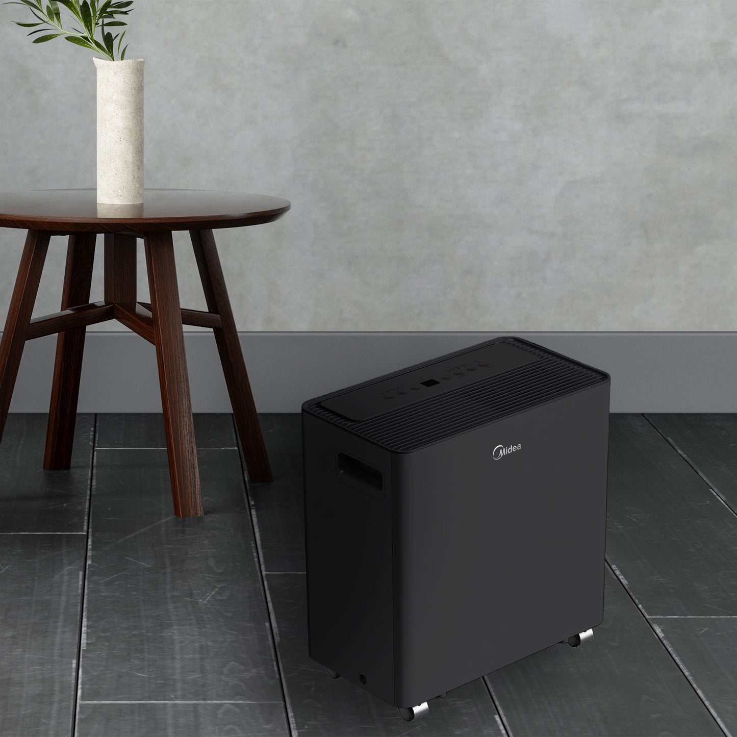 Midea 50-Pint Smart Access Dehumidifier with Built-in Pump, App and Voice Control, 4,500 Sq. ft. Coverage Area, New, MAD50PS1AWBL