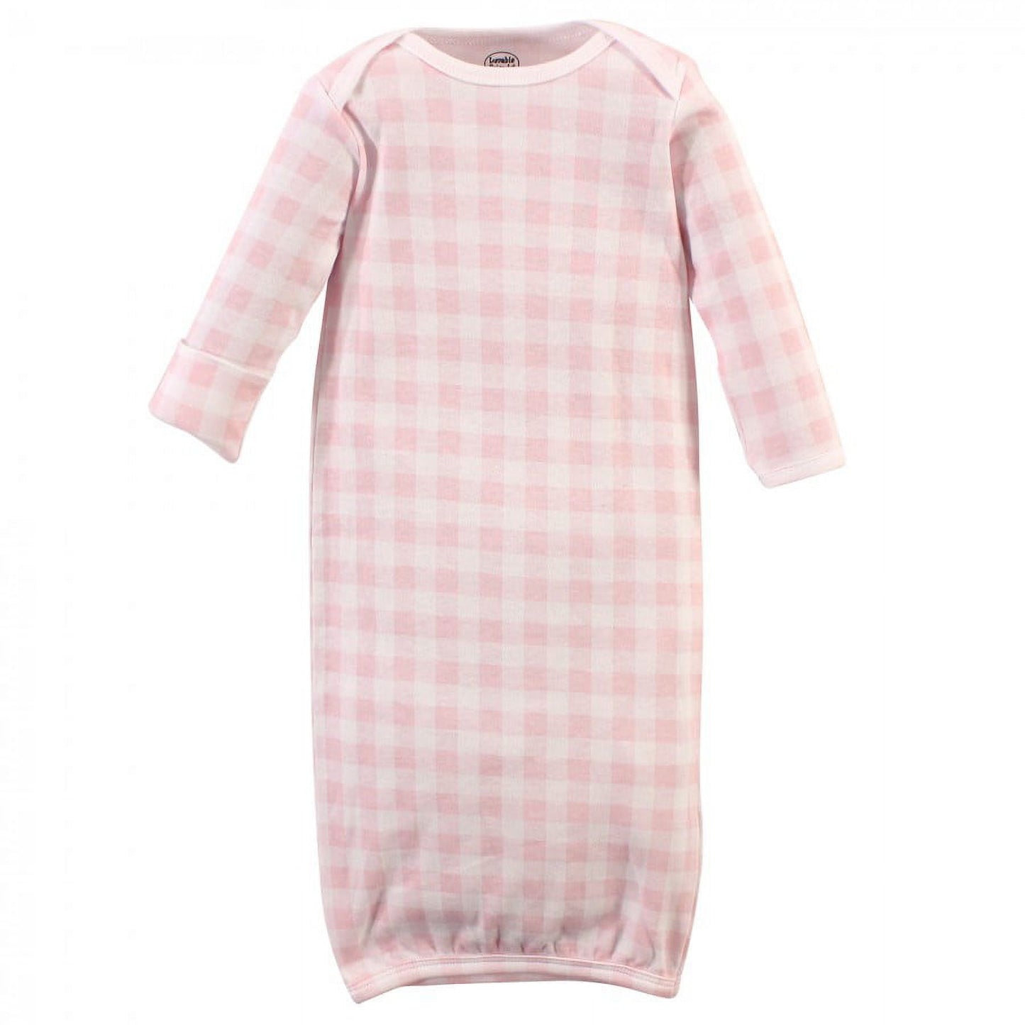 Luvable Friends Infant Girl Cotton Gowns, Unicorn, Preemie/Newborn, 3-Piece
