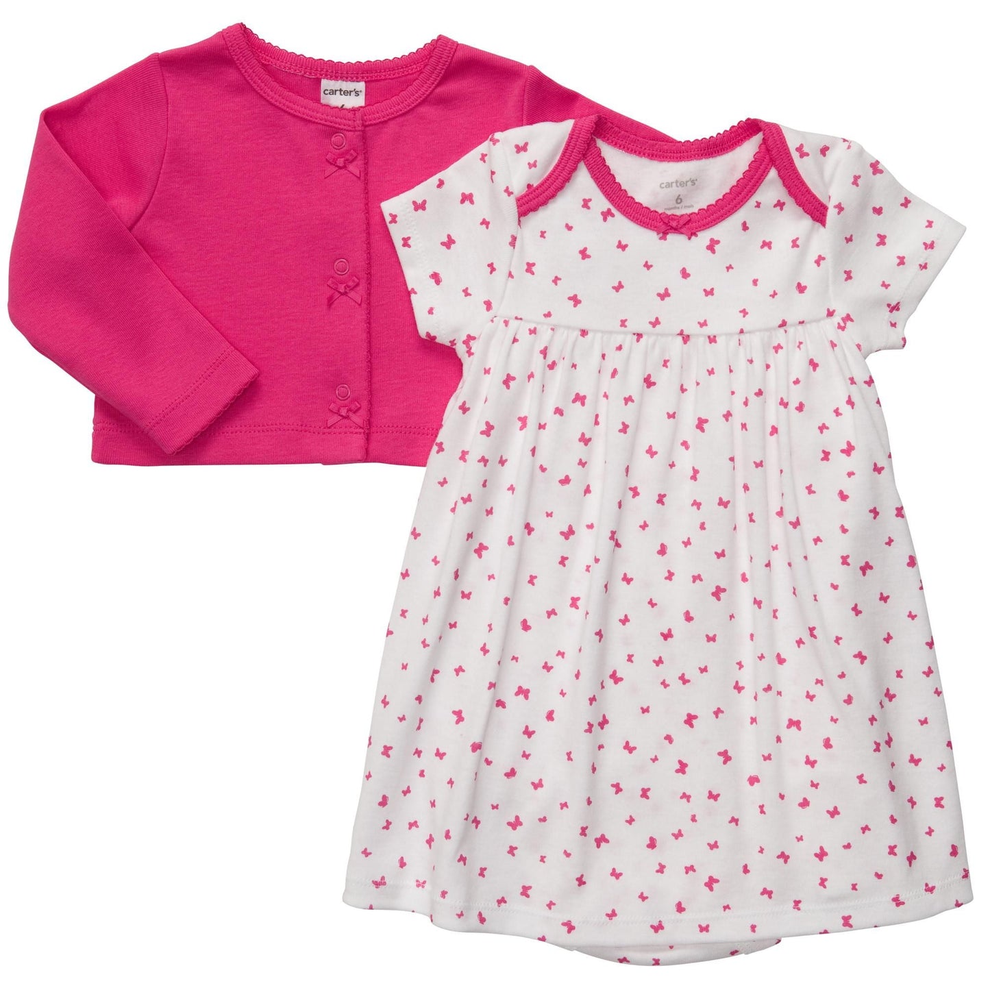 Carter's Baby Girls' Dress Set Pink Butterfly Newborn