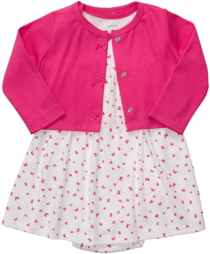 Carter's Baby Girls' Dress Set Pink Butterfly Newborn