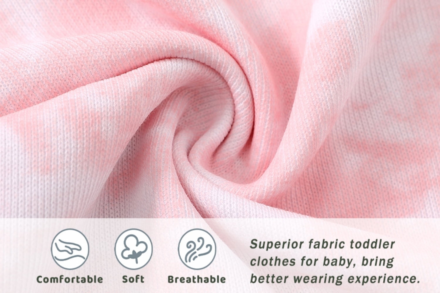 Younger Tree Toddler Baby Girl Sweatshirt Set Kid Fall Long Sleeve Tie Dye Clothes Outfits,Size 12 Months-5T