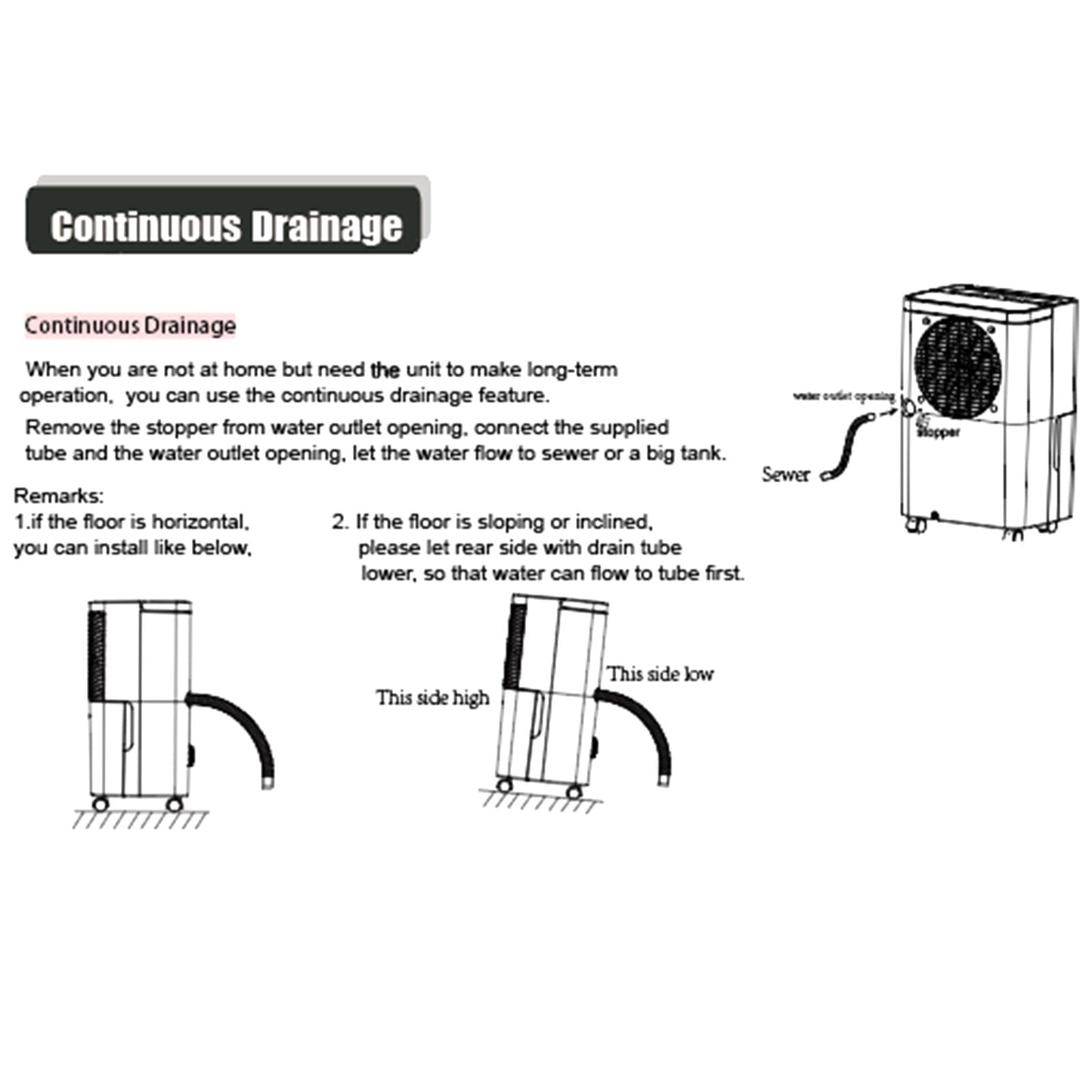 KISSAIR 8 Pints Portable Dehumidifiers, Max 1000 Sq. ft Coverage Area, Auto Shut off, 24H Timer, 2.1L Water Tank, Drain Hose, Dehumidifier for Room/Bathroom/Basement