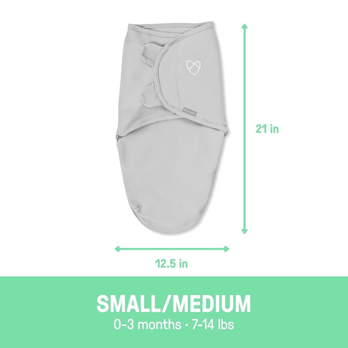 SwaddleMe by Ingenuity Velboa Original Swaddle - Pink Hearts, 2-Pack