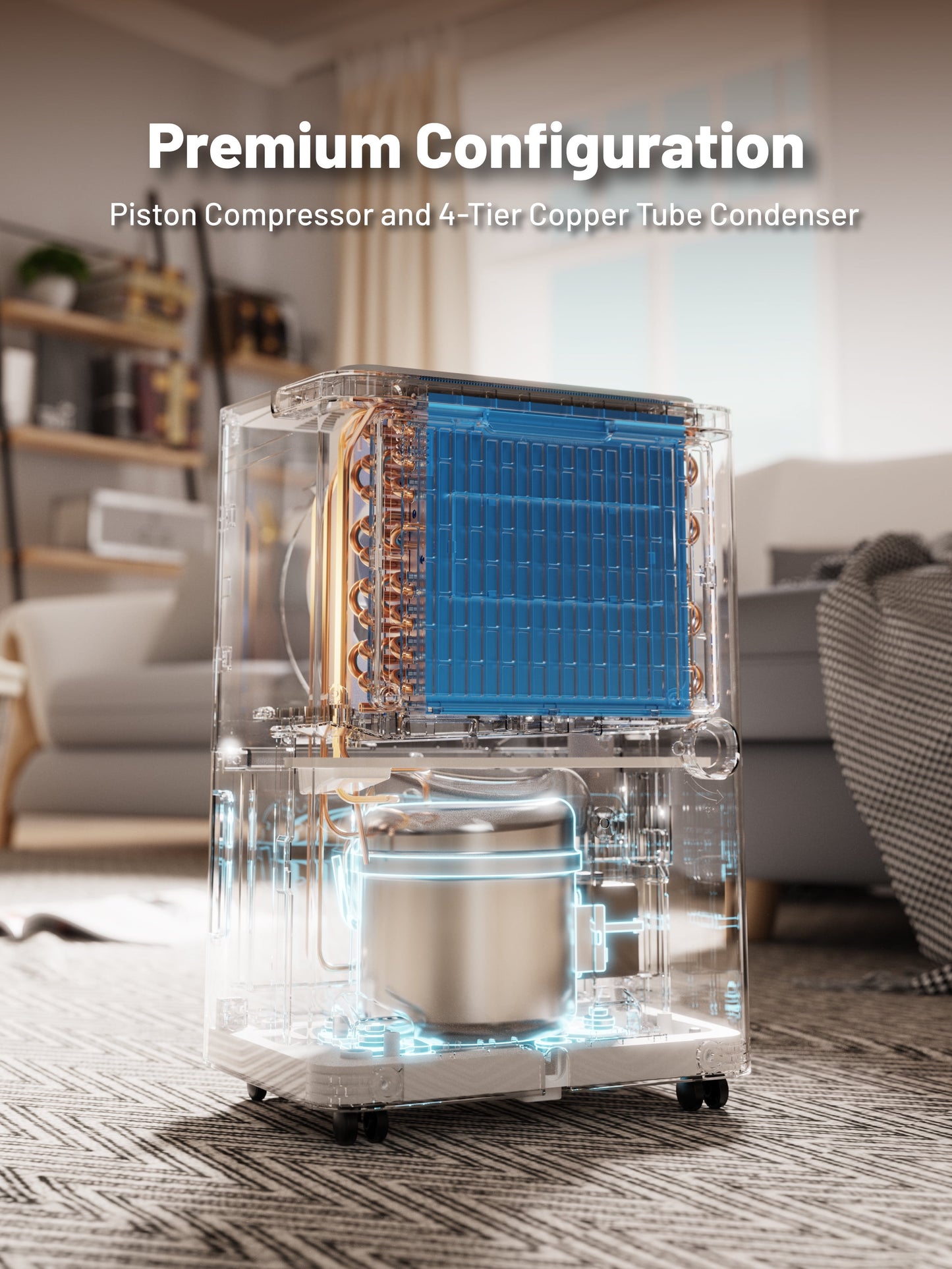 DuraComfort 22 Pint Dehumidifier for Basement and Home with Drain Hose, 22 Pints up to 1000 sq.ft, 24-Hour Timer