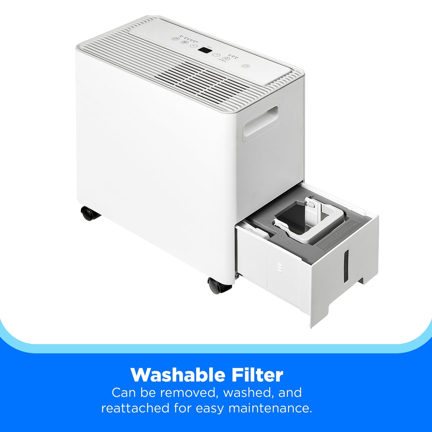 Midea 22 Pt. Smart Dehumidifier, App & Voice Control, Covers 1,500 Sq. ft. NEW MAD22S1AWWT