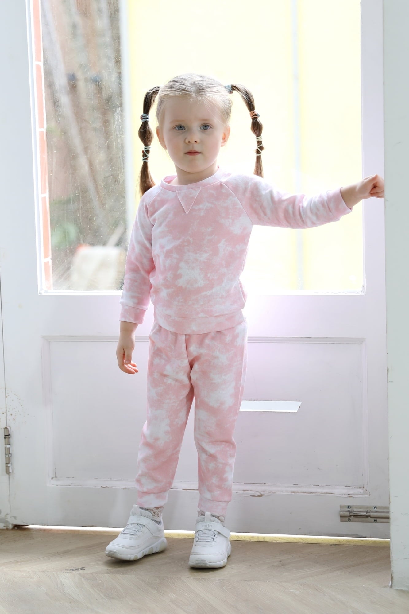 Younger Tree Toddler Baby Girl Sweatshirt Set Kid Fall Long Sleeve Tie Dye Clothes Outfits,Size 12 Months-5T