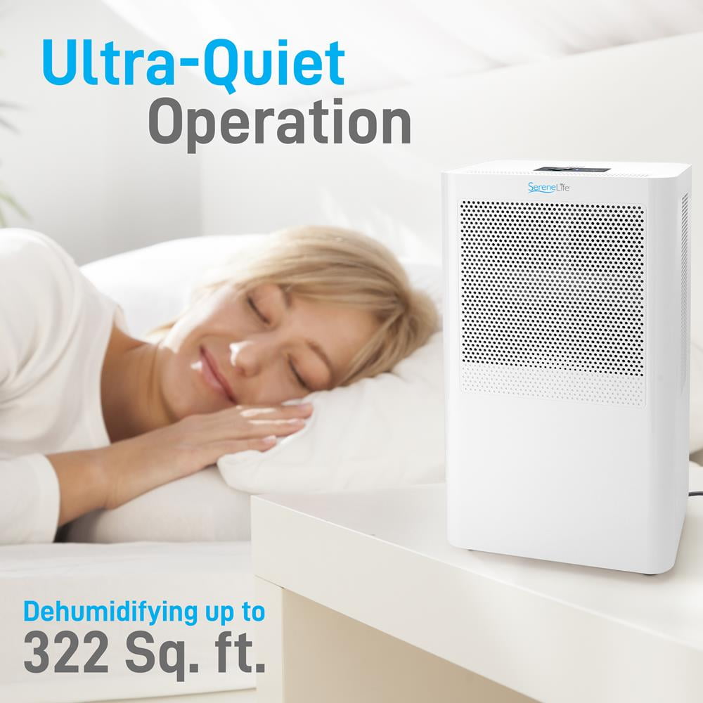 SereneLife 322 Square Feet Portable Electric Home Mini Dehumidifier