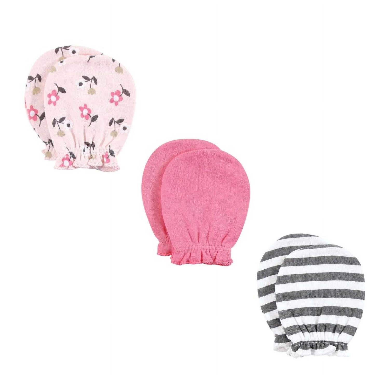 Hudson Baby Infant Girl Caps, Mittens and Socks Set, Fairytale, 0-6 Months