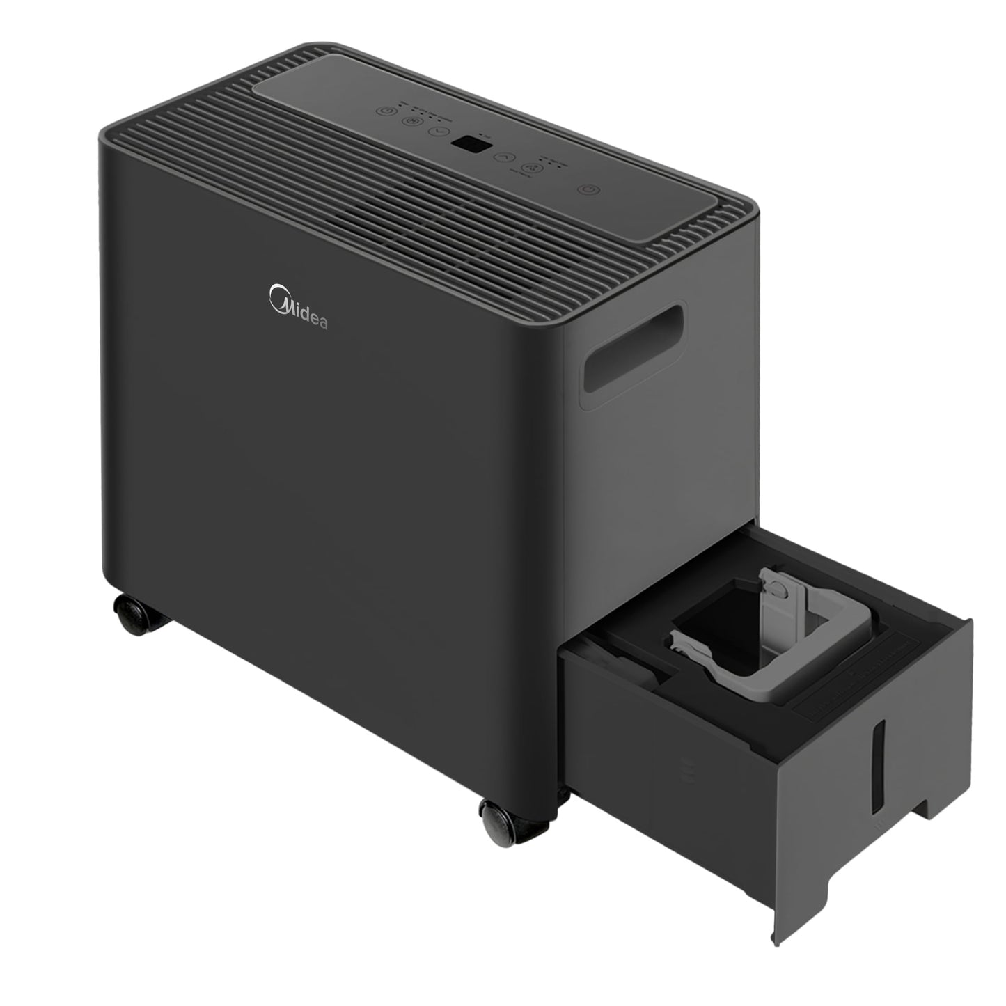 Midea 50-Pint Smart Access Dehumidifier with Built-in Pump, App and Voice Control, 4,500 Sq. ft. Coverage Area, New, MAD50PS1AWBL