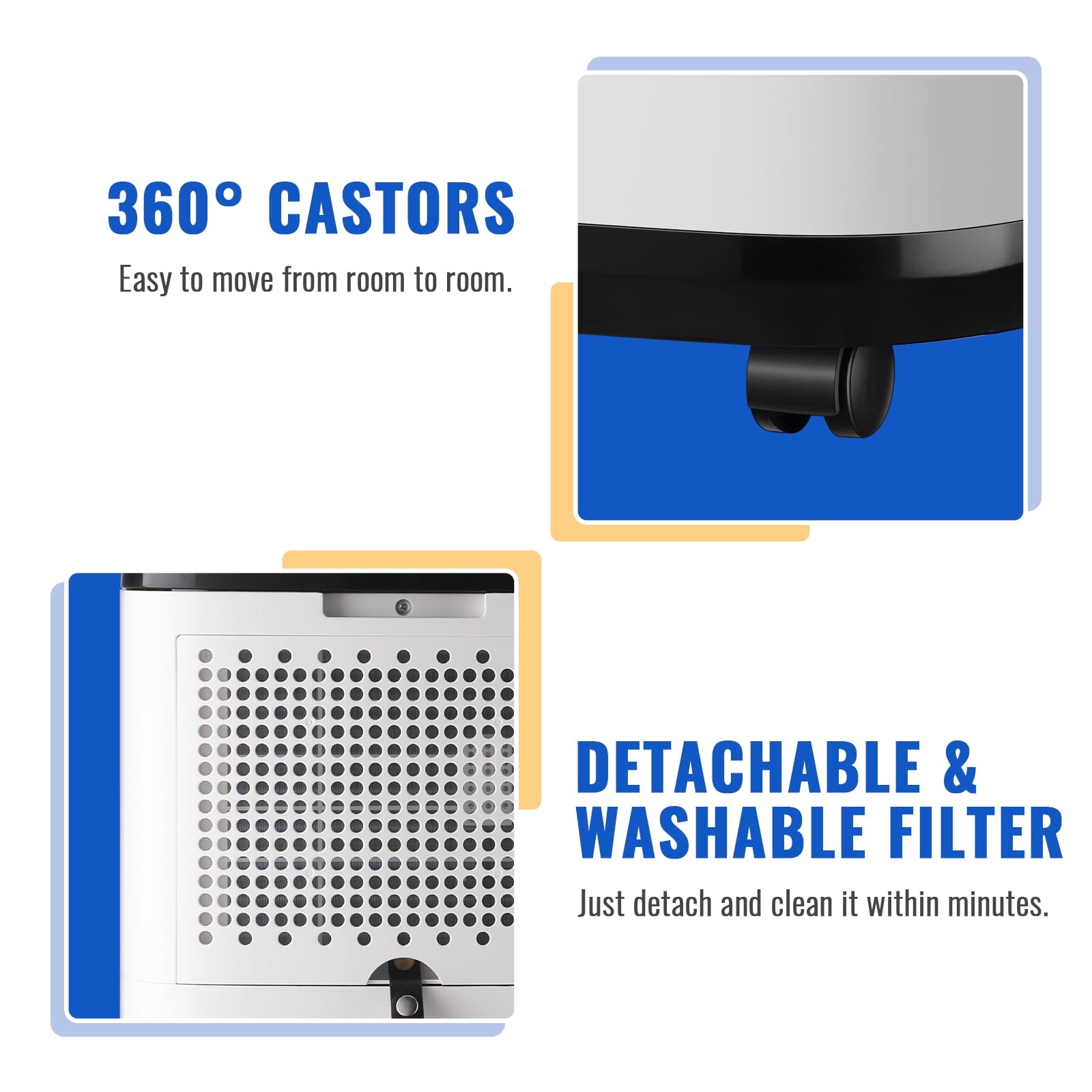 Dehumidifiers 50 Pints Max for 4500 Sq ft for Basements Home with Drain Hose, 24Timer, New