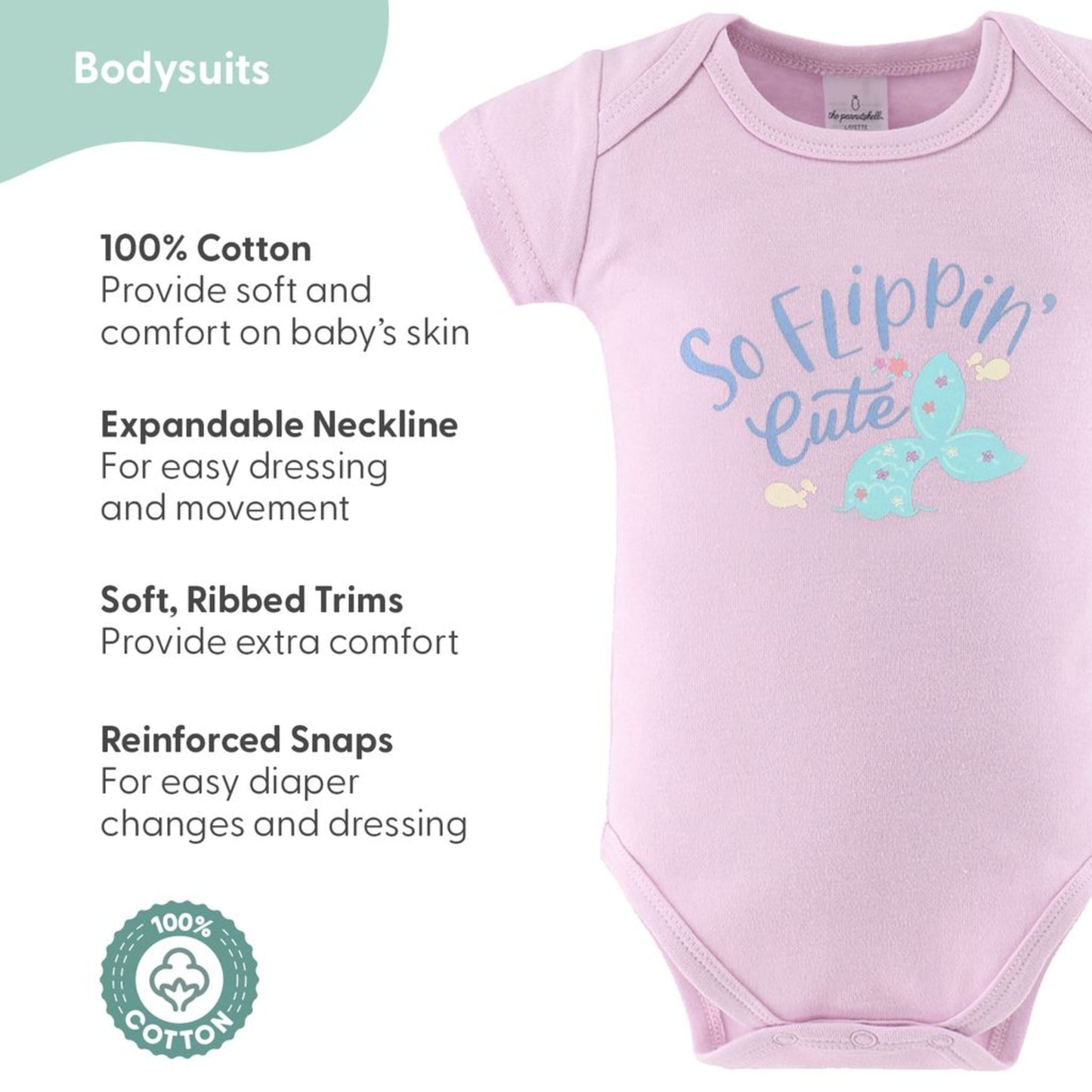 The Peanutshell Newborn Baby Girls Layette Gift Set, Ocean Flower, 0-3 Months, 23-Piece