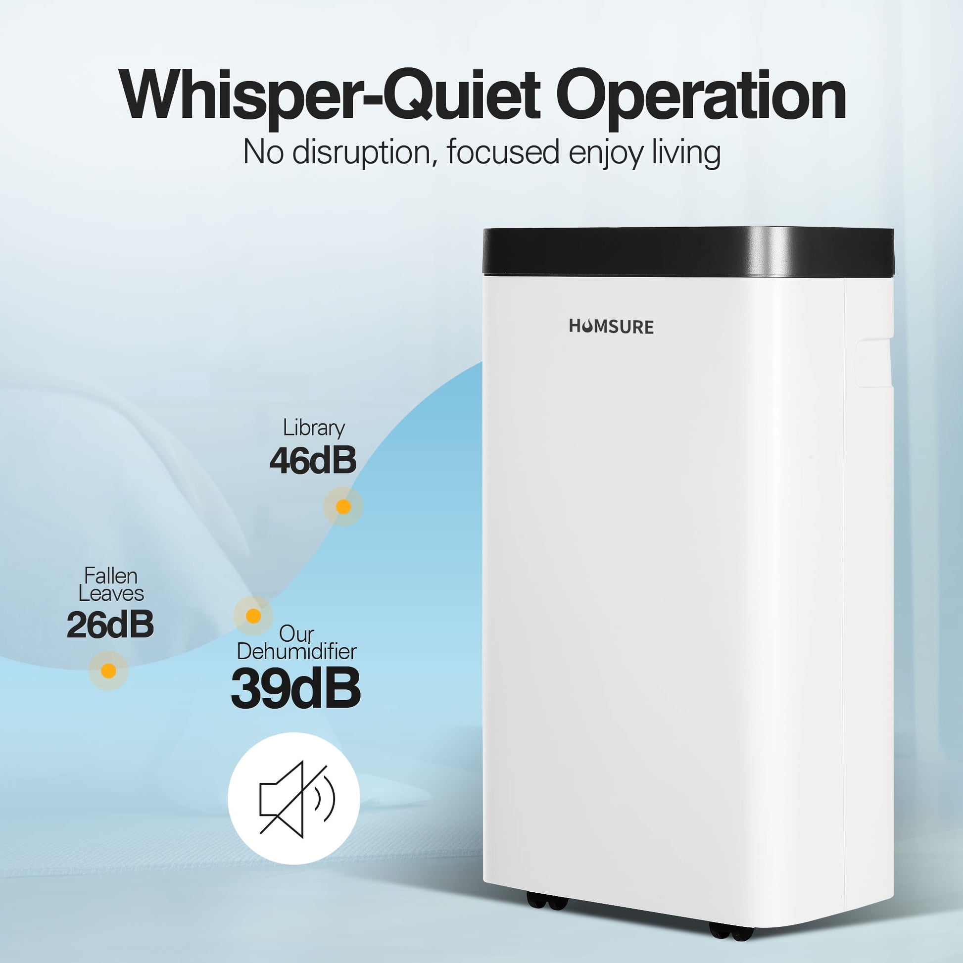 HUMSURE Dehumidifier (DOE Rating 8 pints/day) 30 Pints Max Protable Dehumidifier for Basement and Home with Drain Hose Spaces up to 1500 Sq. ft. 24-Hour Timer