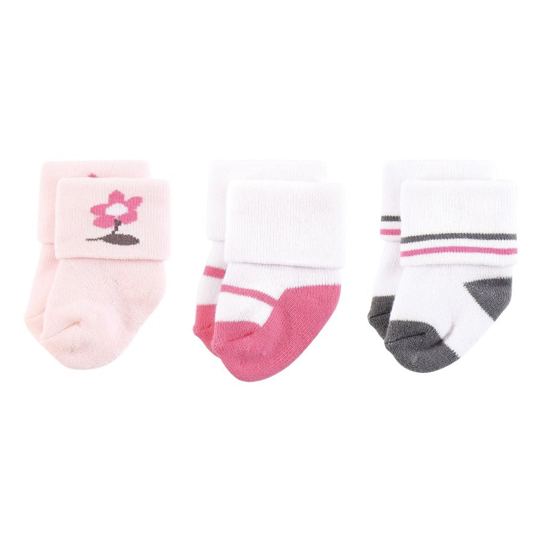 Hudson Baby Infant Girl Caps, Mittens and Socks Set, Fairytale, 0-6 Months
