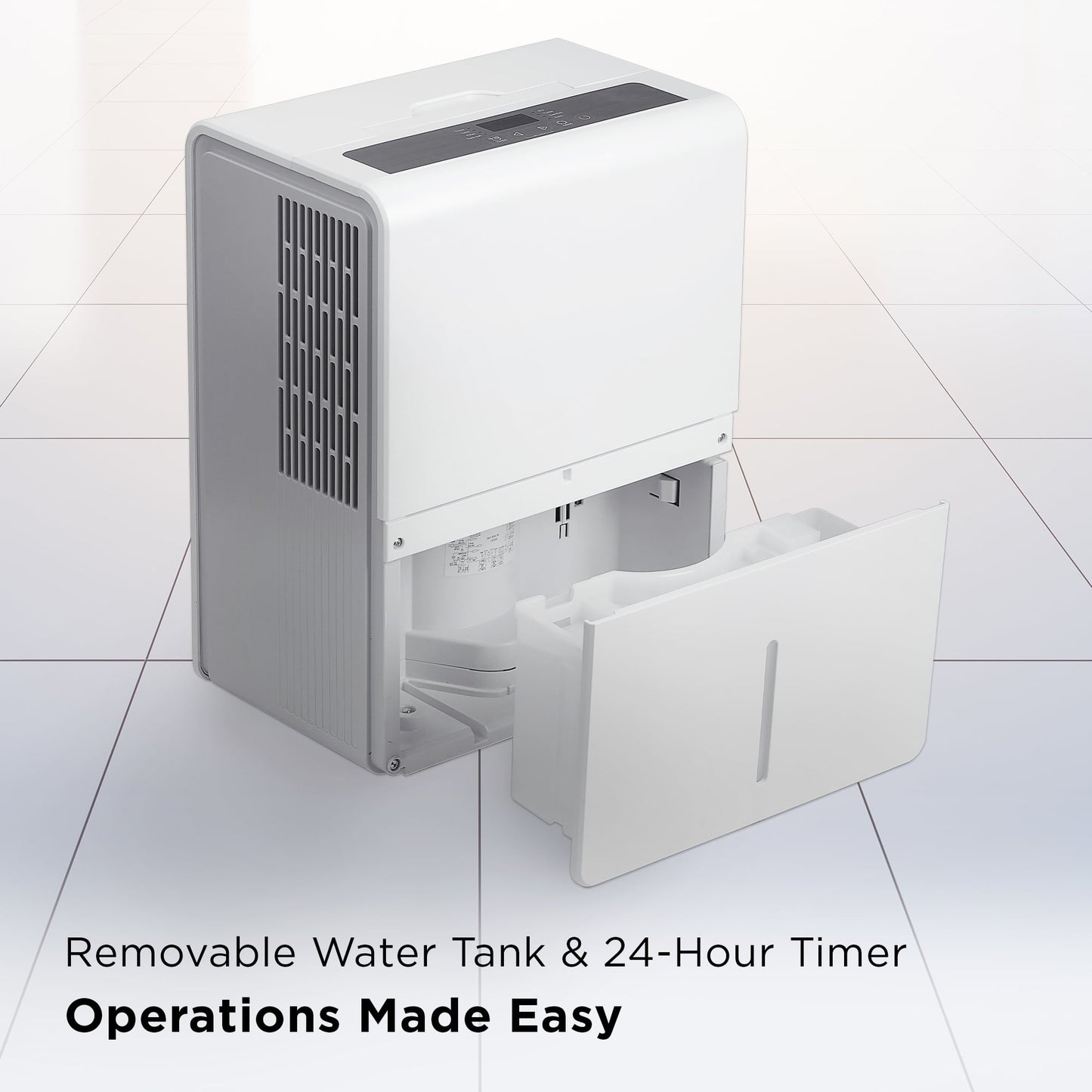 TCL 25 Pint Smart Dehumidifier, 2,000 sq. ft., White, W25D92