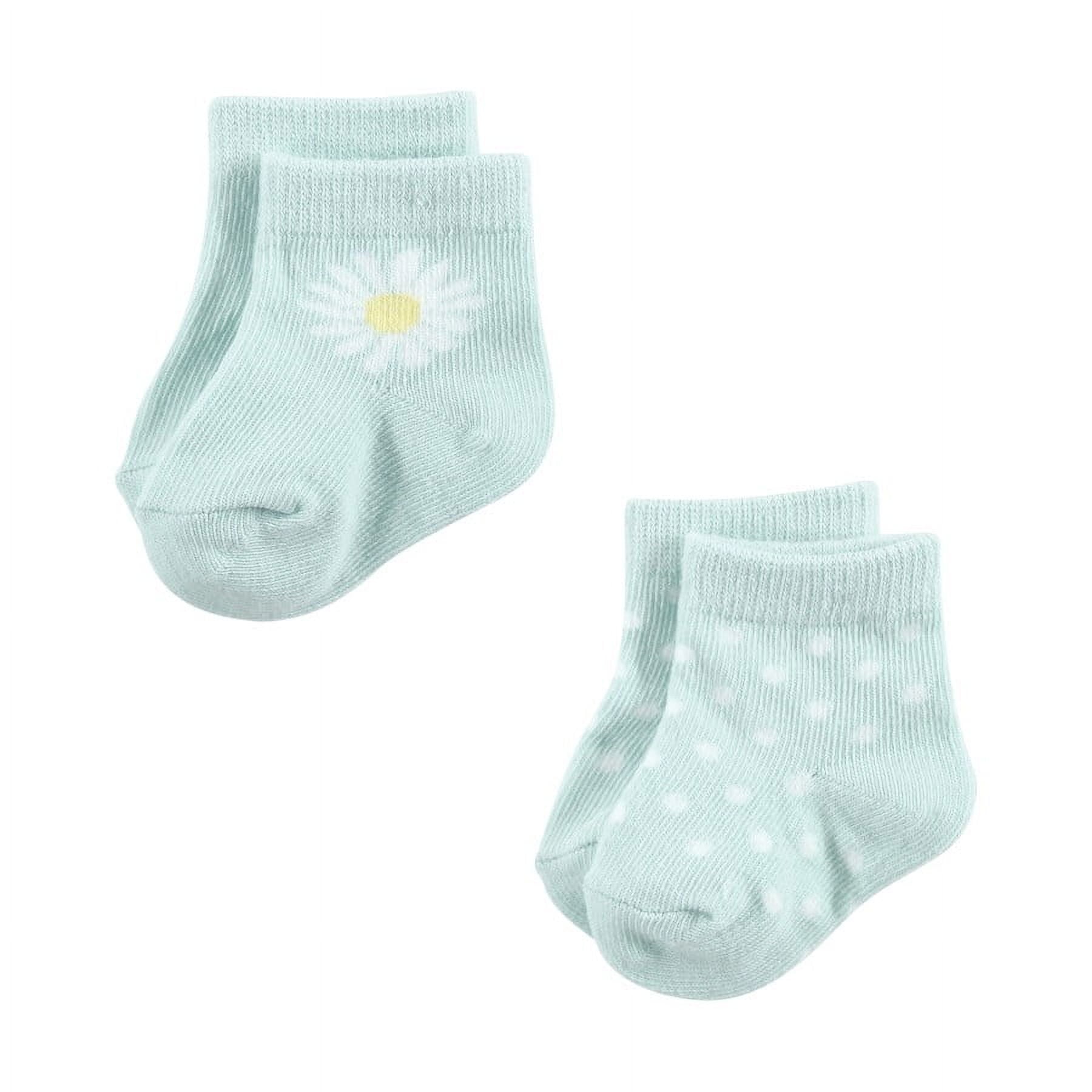 Hudson Baby Infant Girl Sock and Headband 12pc Set, Daisy, 0-9 Months