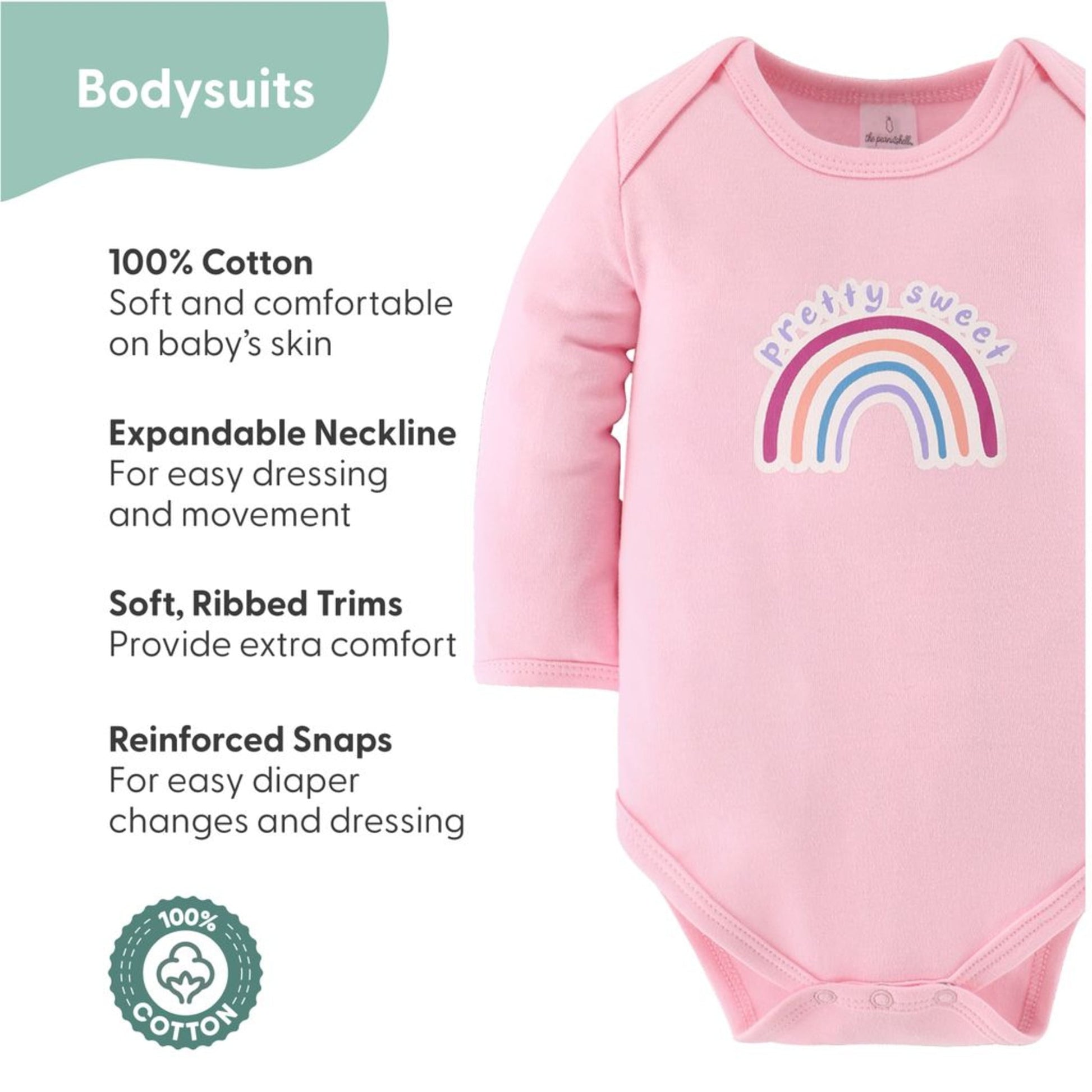 The Peanutshell Newborn Baby Layette Gift Set for Baby Girls, Pretty Sweet, 0-3 Months, 30-Piece