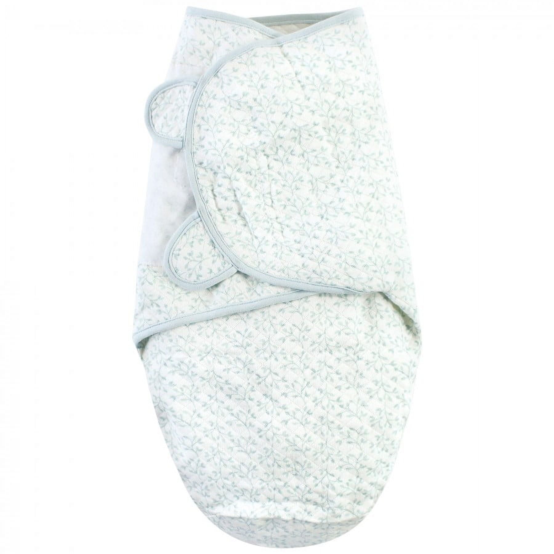 Hudson Baby Infant Girl Quilted Cotton Swaddle Wrap 3pk, Enchanted Forest, 0-3 Months
