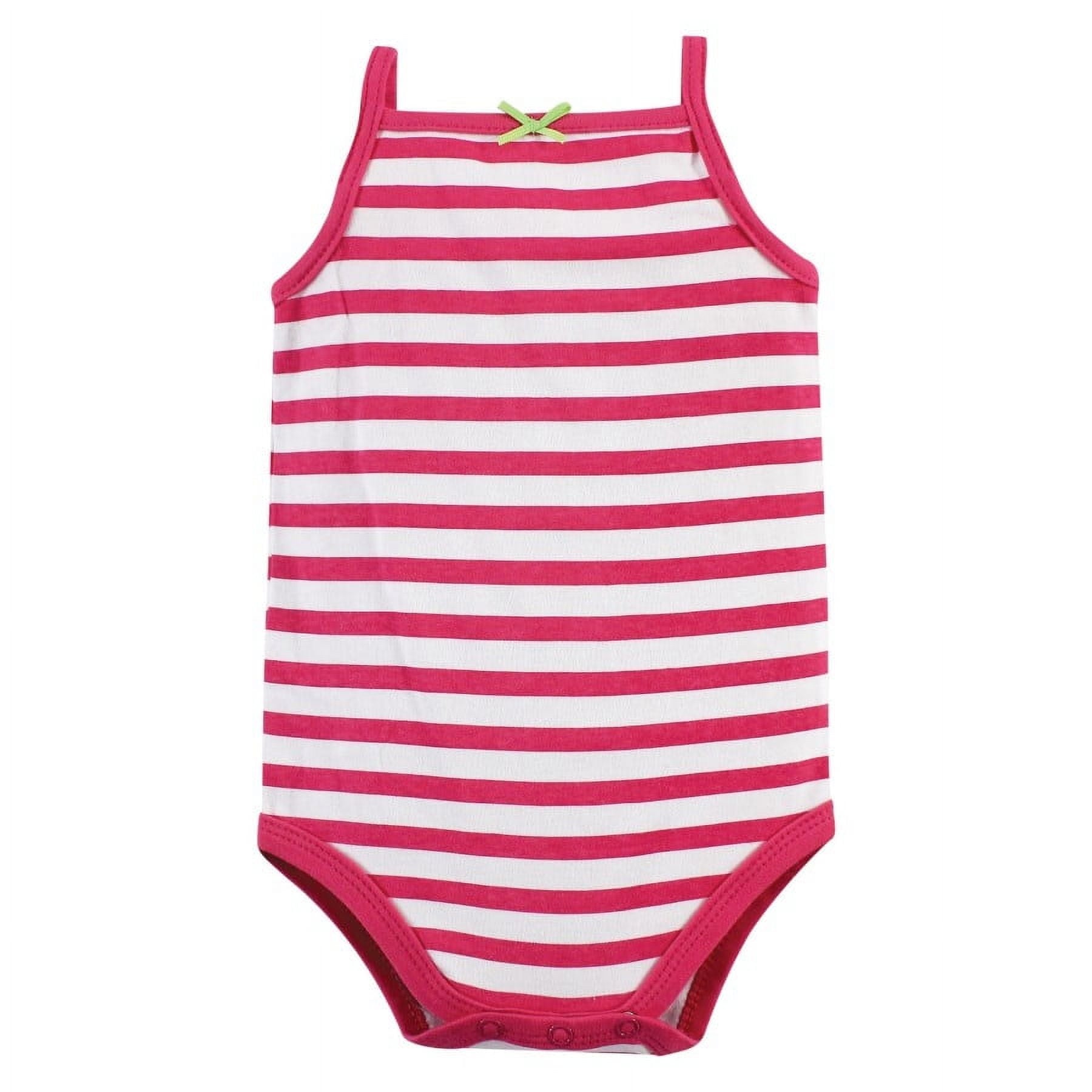 Hudson Baby Short Sleeve Bodysuits, 5-Pack, Newborn- 24 Months